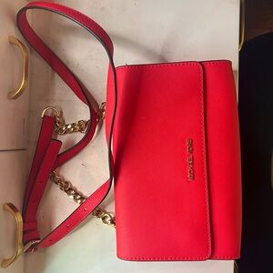 Michael Kors Red Crossbody Bag